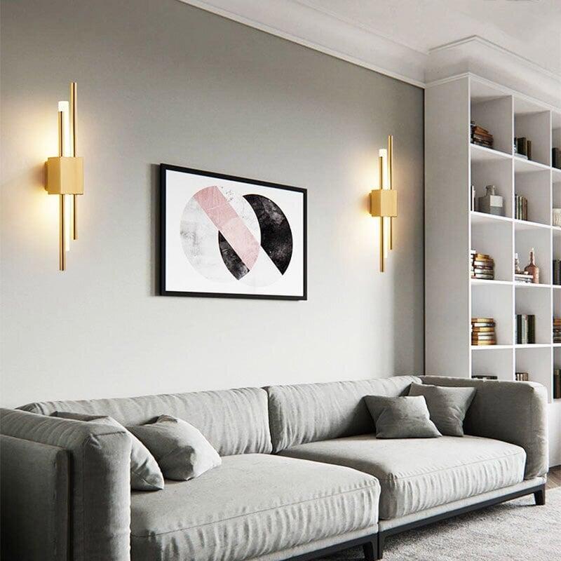 Appliques Art Modernes Fer | Tiro - Designix Applique Murale Noir Blanc Chaud
