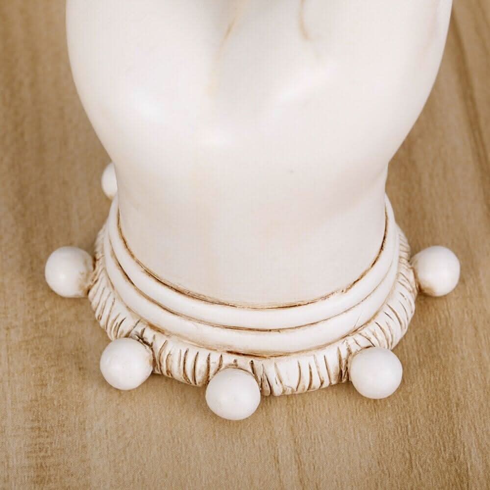 Bougeoir Ancien Indien | AntikDiya - Designix Bougeoirs Blanc