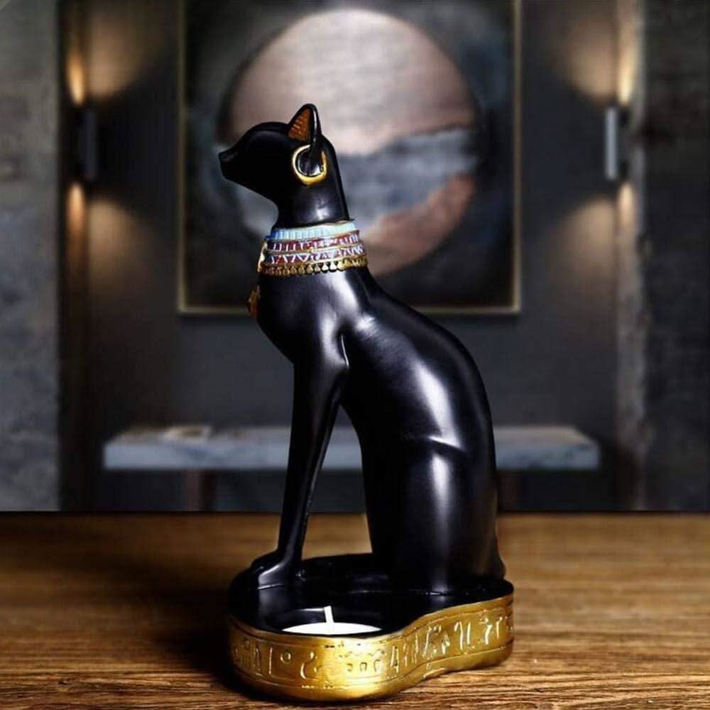 Bougeoir Chat | Rayonnement Noble - Designix Bougeoirs