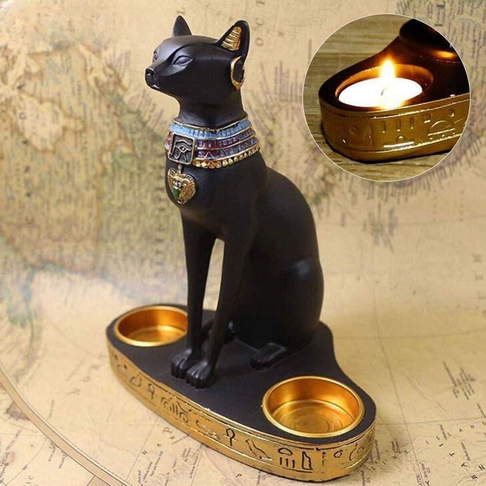 Bougeoir Chat | Rayonnement Noble - Designix Bougeoirs