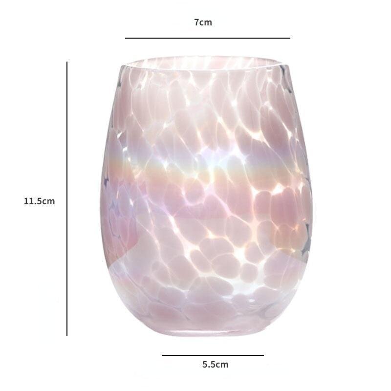 Bougeoir en Verre | Lueur Ovalescente - Designix Bougeoirs Rose