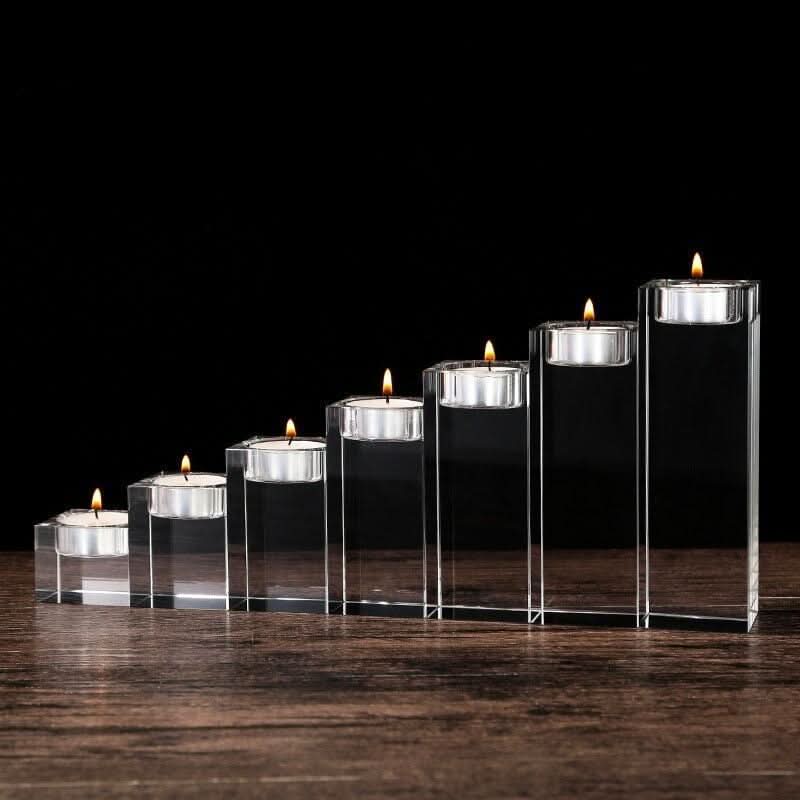Bougeoir en Verre | Magie des Bougies - Designix Bougeoirs 5x5x4cm