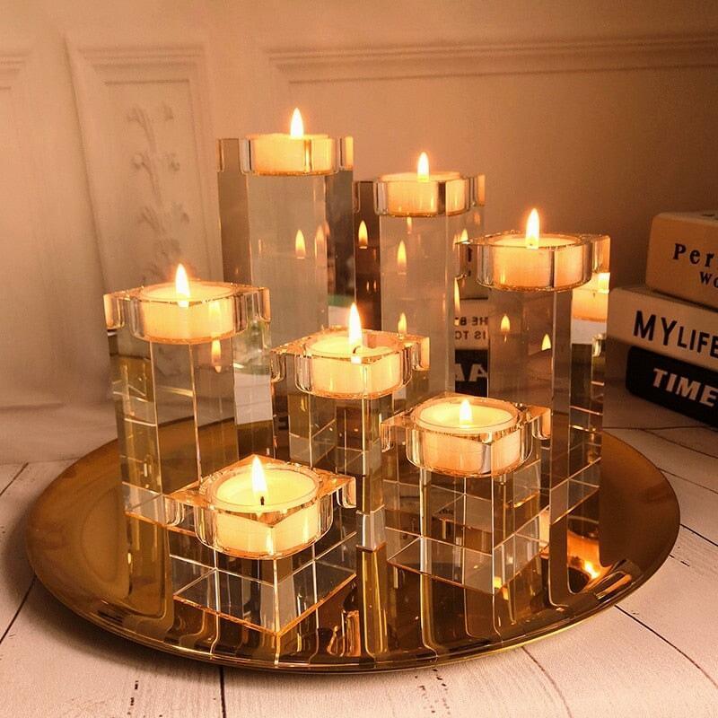 Bougeoir en Verre | Magie des Bougies - Designix Bougeoirs 5x5x4cm