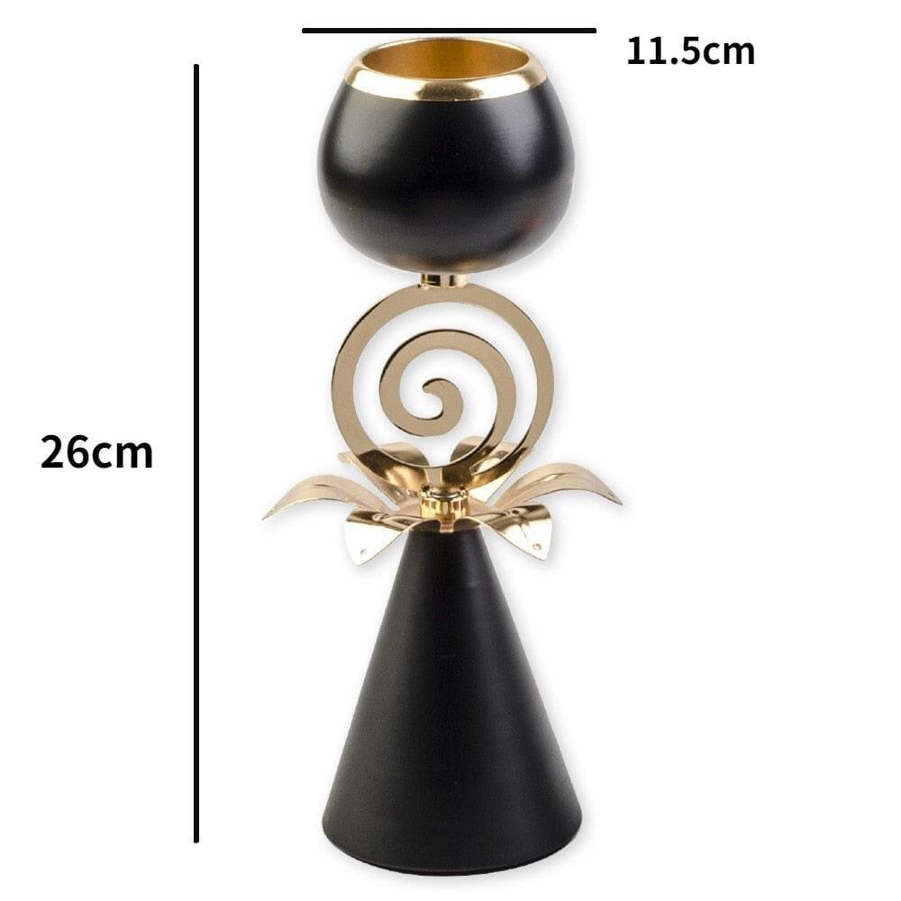 Bougeoir Noir | Éclat de Luxe - Designix Bougeoirs