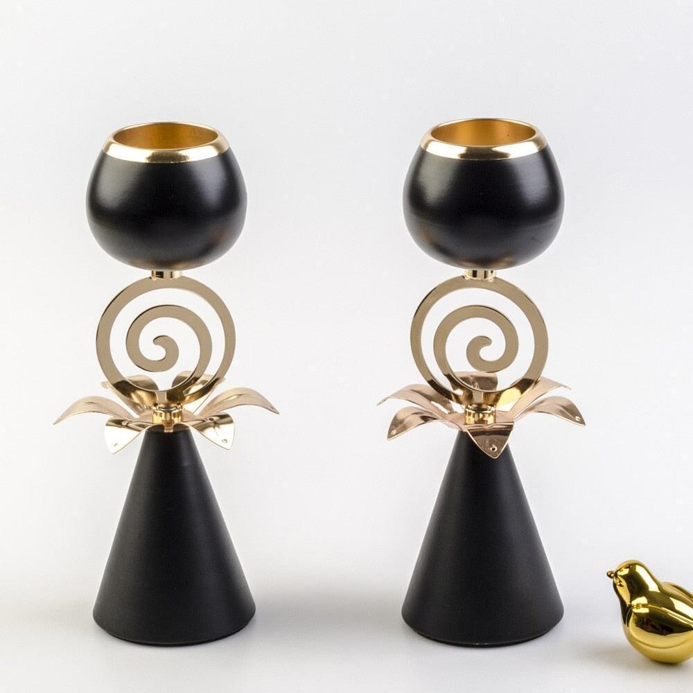 Bougeoir Noir | Éclat de Luxe - Designix Bougeoirs