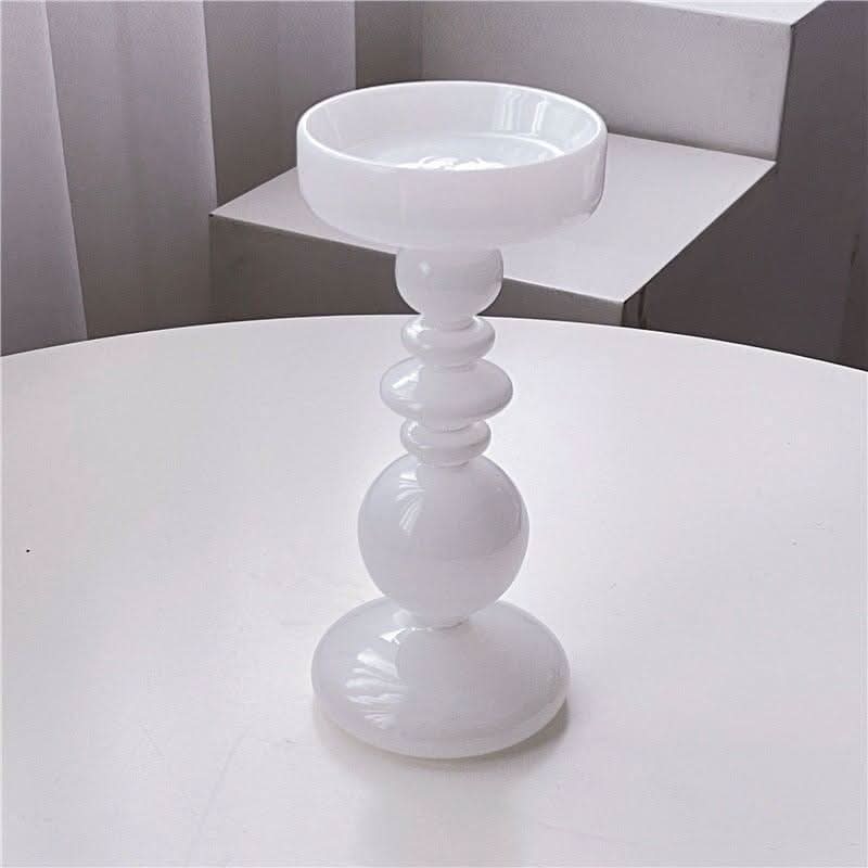 Bougeoir Verre | Lumino - Designix Bougeoirs 21 x 9.5 cm / Blanc