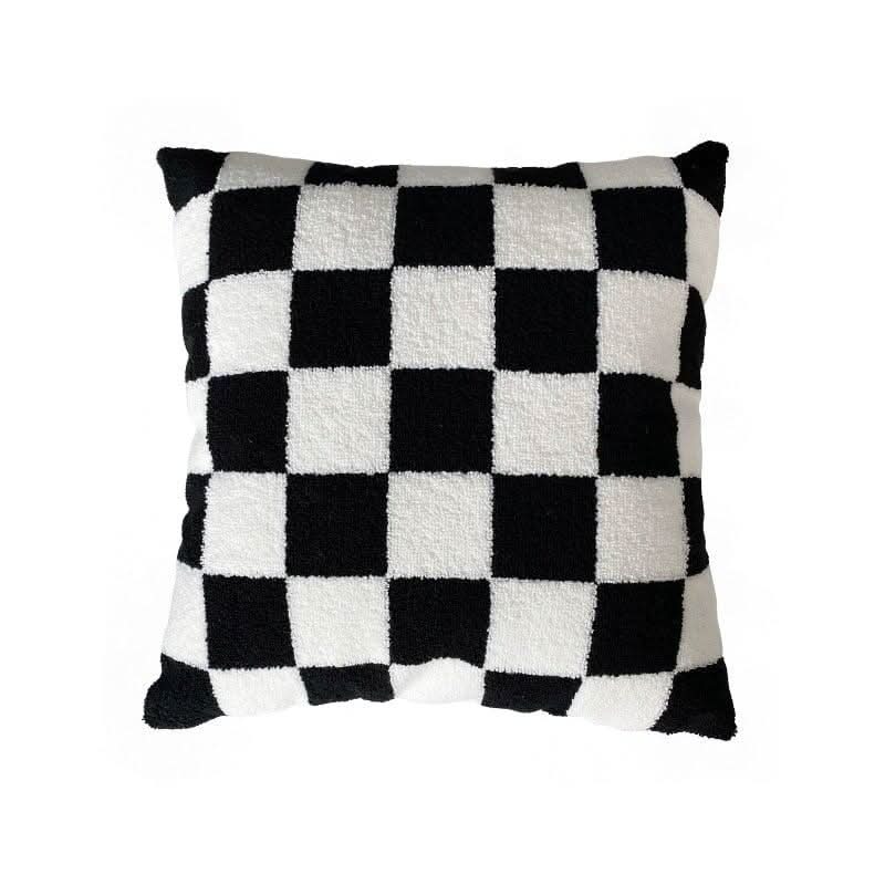 Coussin Carreaux | Silhouette Moderne - Designix Coussin