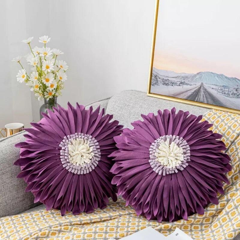 Coussin Fleurs | Doux Rêves - Designix Coussin Coussin Rond