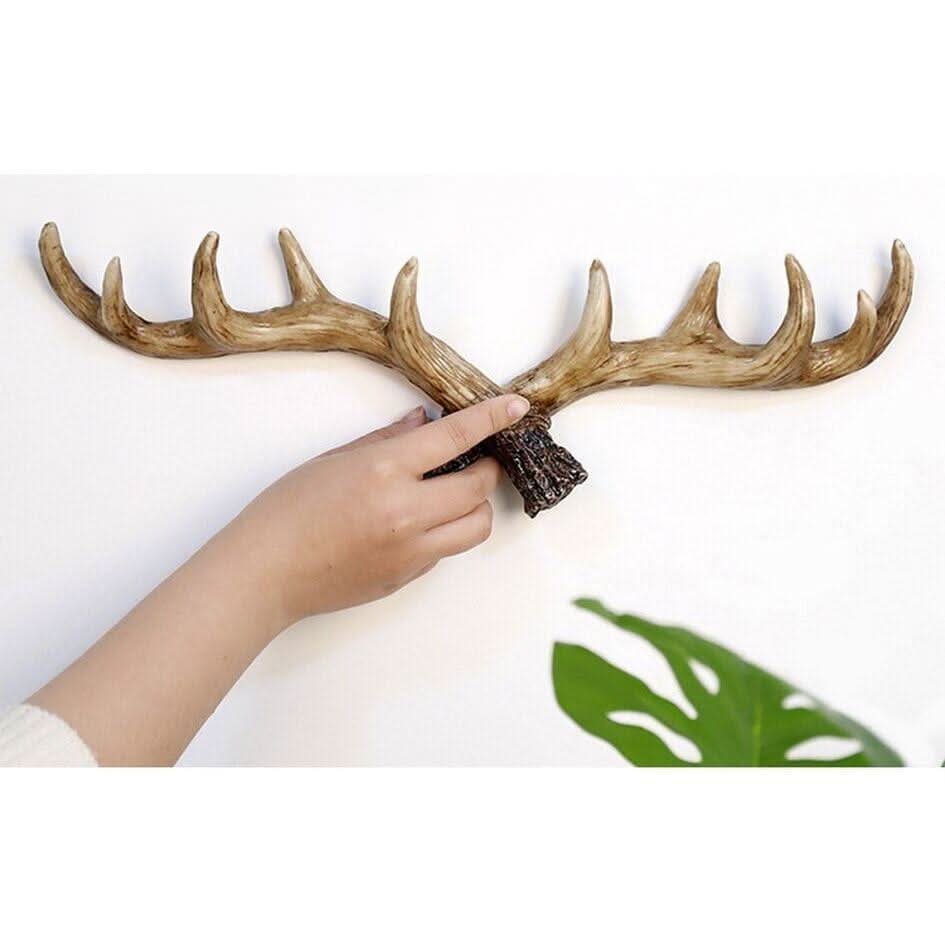 Crochet Bois Cerf Décoratif | Aube - Designix Porte Manteaux Claire