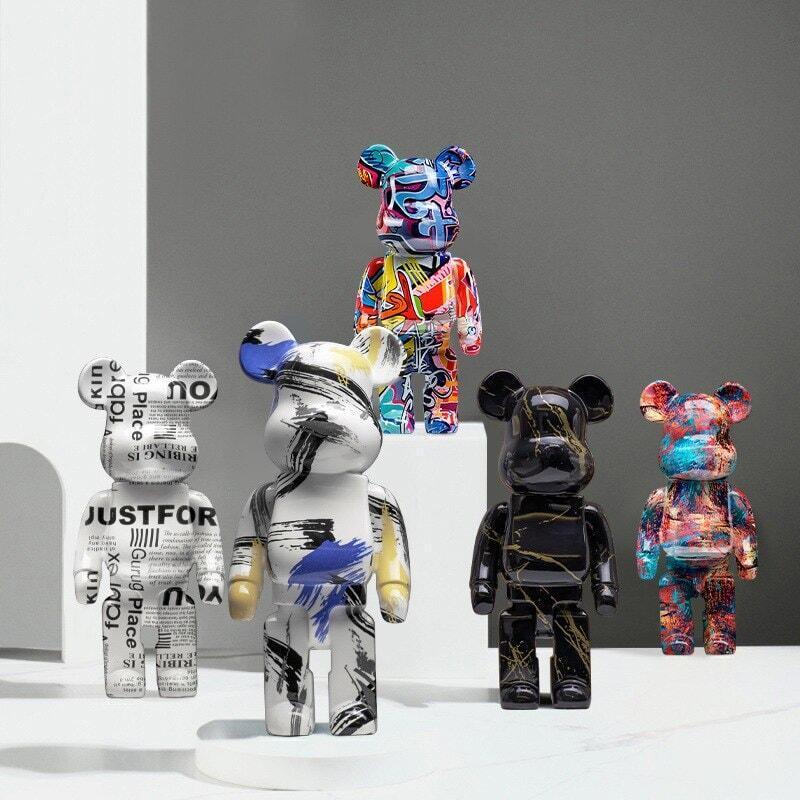Figurine Ours Graffiti Décor | Gina - Designix Statuette A