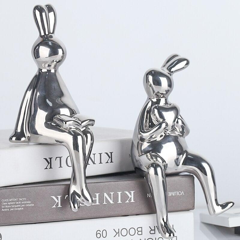 Figurines Animaux Résine Nordique | Aso - Designix Statuette Dazed - Argent