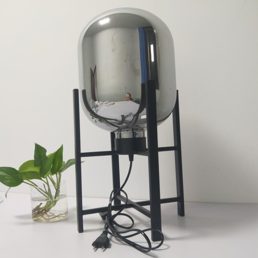 Lampe de Chevet | Brilliance Chic - Designix Lampe de chevet Argent S 25 x 50 cm