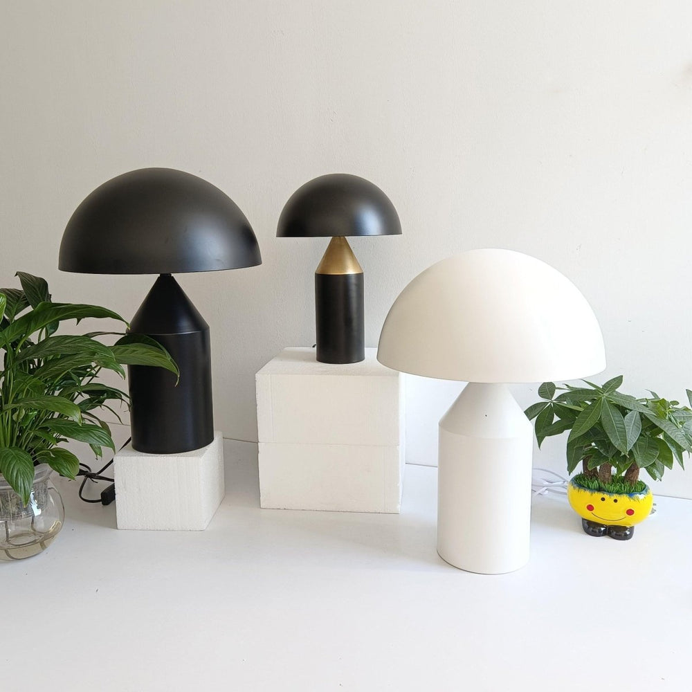 Lampe de Chevet Champignon | Lueur Élégante - Designix Lampe de chevet Blanc 25cm