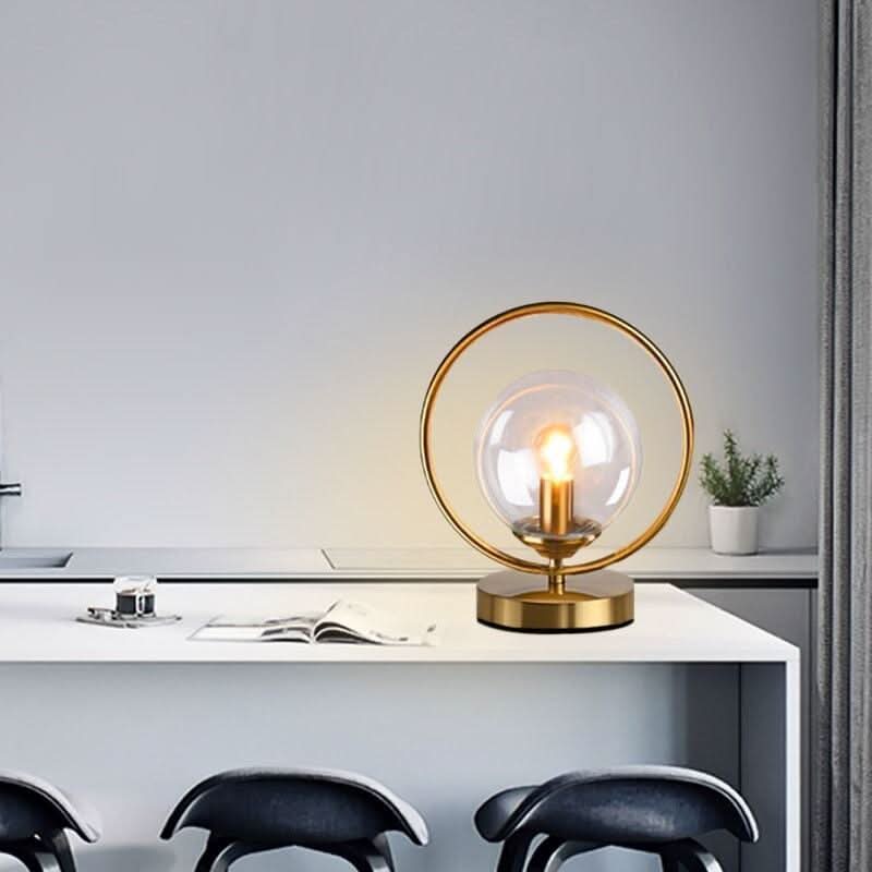 Lampe de Chevet Dorée | Lueur Créative - Designix Lampe de chevet Ambre