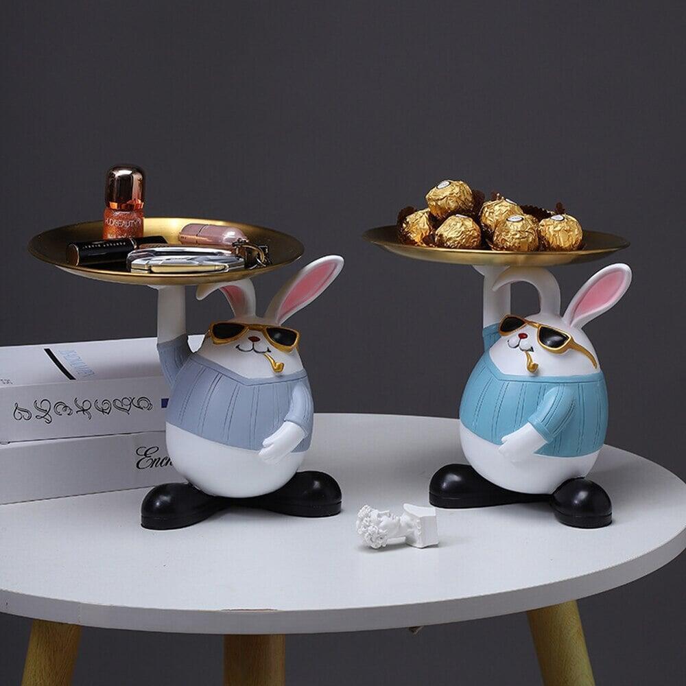 Lapin Vide Poche Design | Blue - Designix Vide poche Bleu