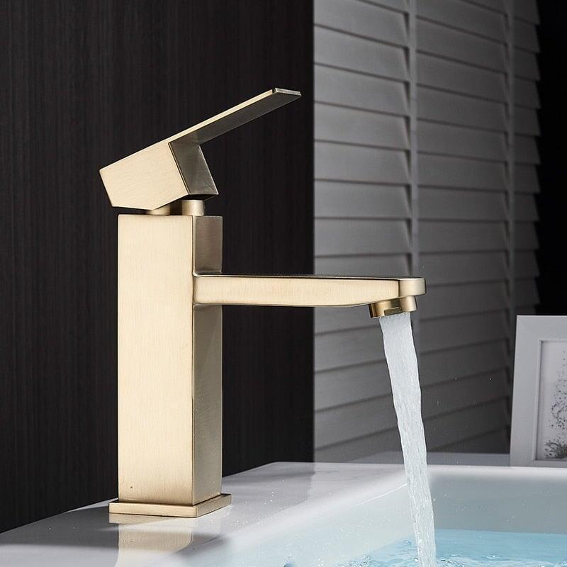 Mitigeur Lavabo | Aura Sereine - Designix Mitigeur Lavabo 17.3 cm | Blanc