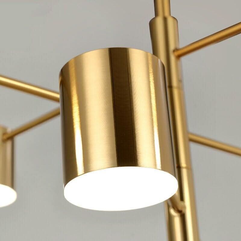Modern LED Chandelier Long Pole Design Hanging Lamps Living Room Decoration Light Fixtures Interior Lighting Gold Chandelier | Designix - 0 - https://designix.fr/