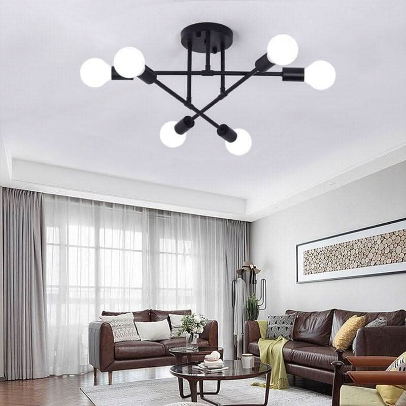 Nordic living room bedroom ceiling lights wrought iron home modern minimalist restaurant industrial wind ceiling lamp | Designix - 0 - https://designix.fr/