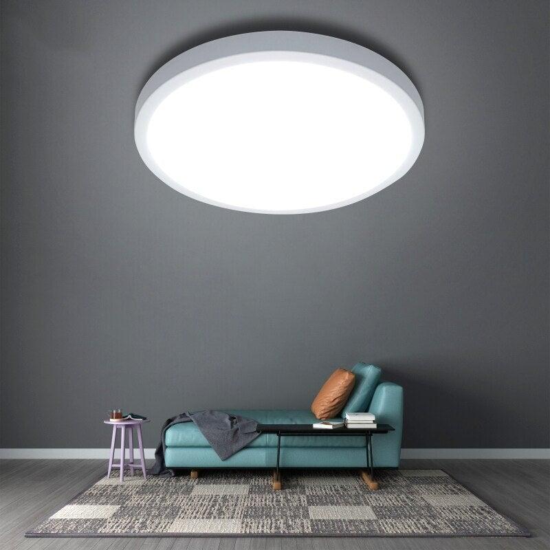 Plafonnier Circle Led Design | Granit - Designix Plafonnier Blanc 23cm | 13W Blanc Chaud
