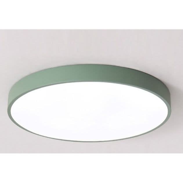 Plafonnier Circle Led Design | Granit - Designix Plafonnier Vert 23cm | 13W Blanc Chaud