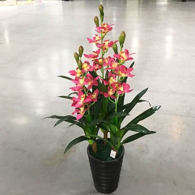 Plante Artificielle Tropicale | Cymbidium - Designix Plante artificielle Rose