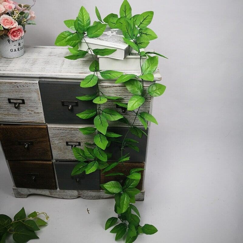 Plante de Clôture Rotin Feuilles Rose | Jora - Designix Plante artificielle