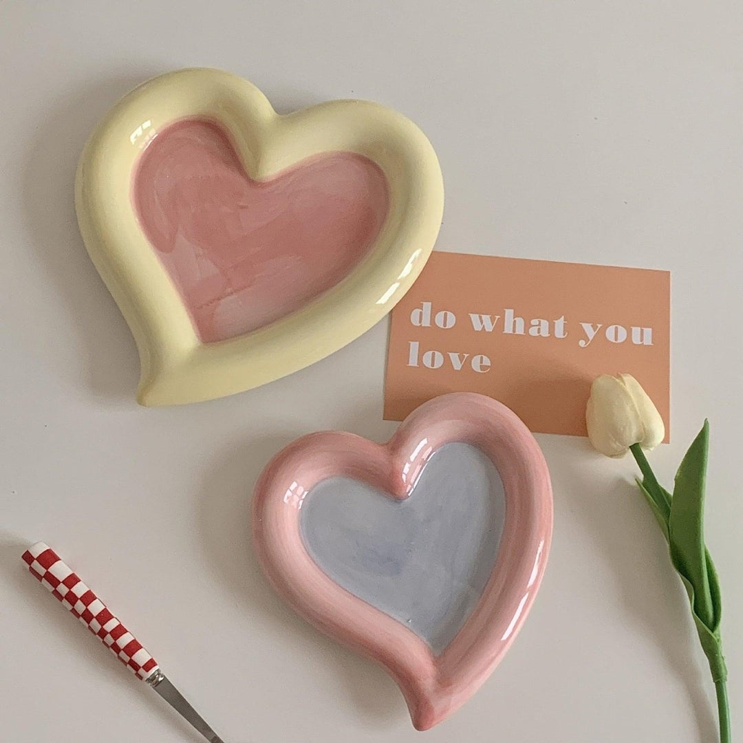 Plat Goûter Céramique Unique | Lumio - Designix Assiette Coeur | 20cm