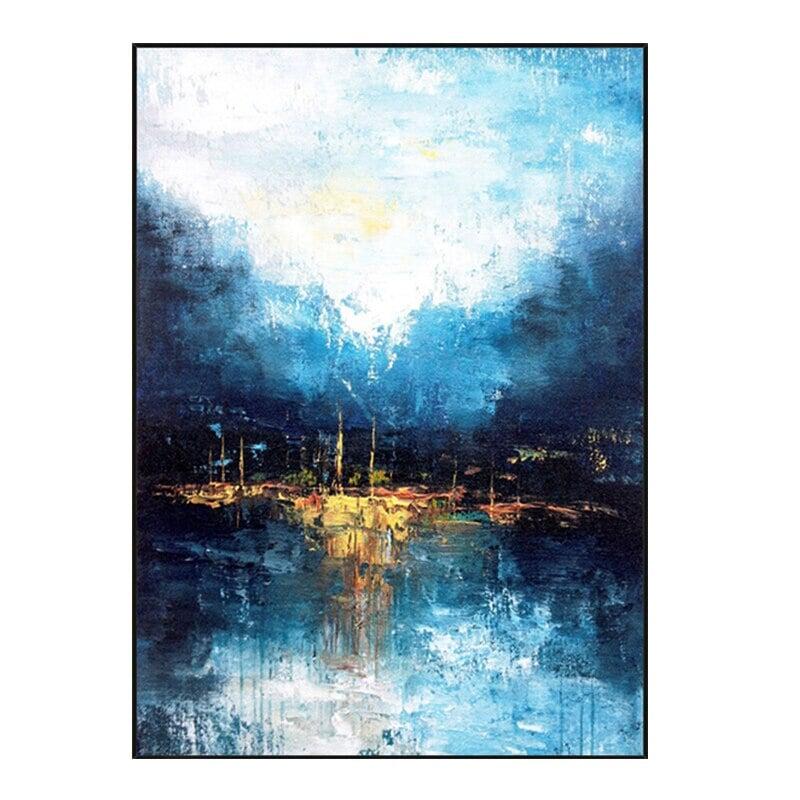 Poster Mural Bleu | Art de l'Instant - Designix Posters 60x90cm Portrait