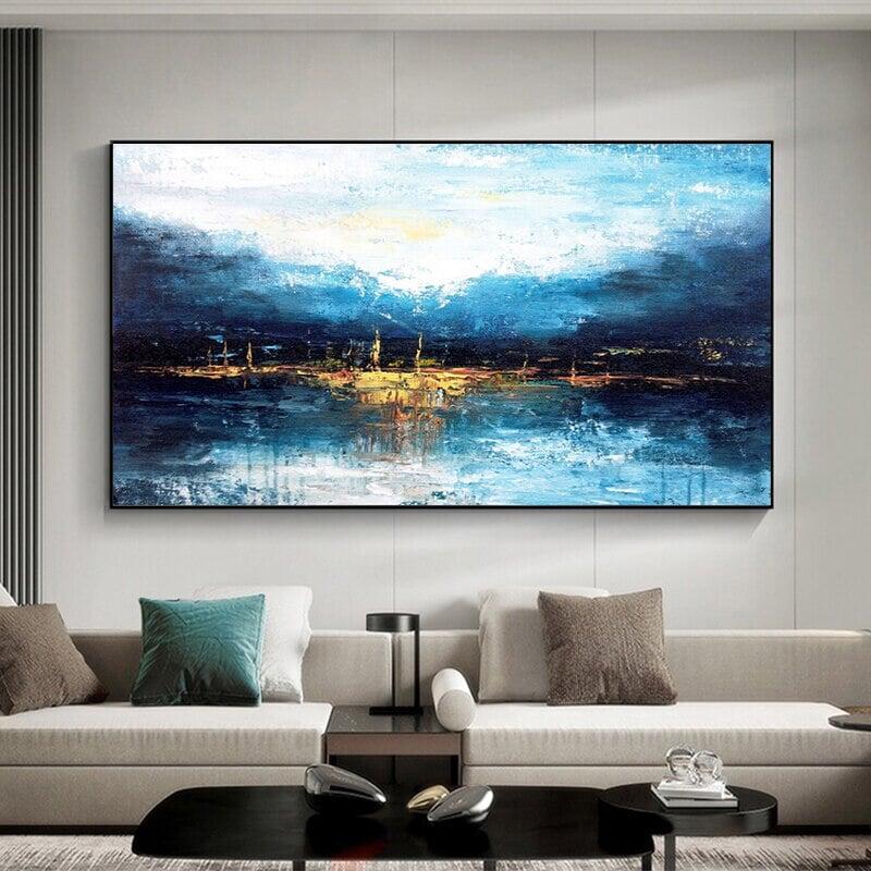 Poster Mural Bleu | Art de l'Instant - Designix Posters 60x90cm Portrait