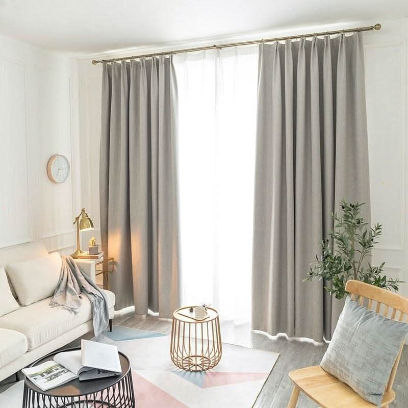 Rideau en Lin | Étoffe Élégante - Designix Rideau Rose 100x200cm