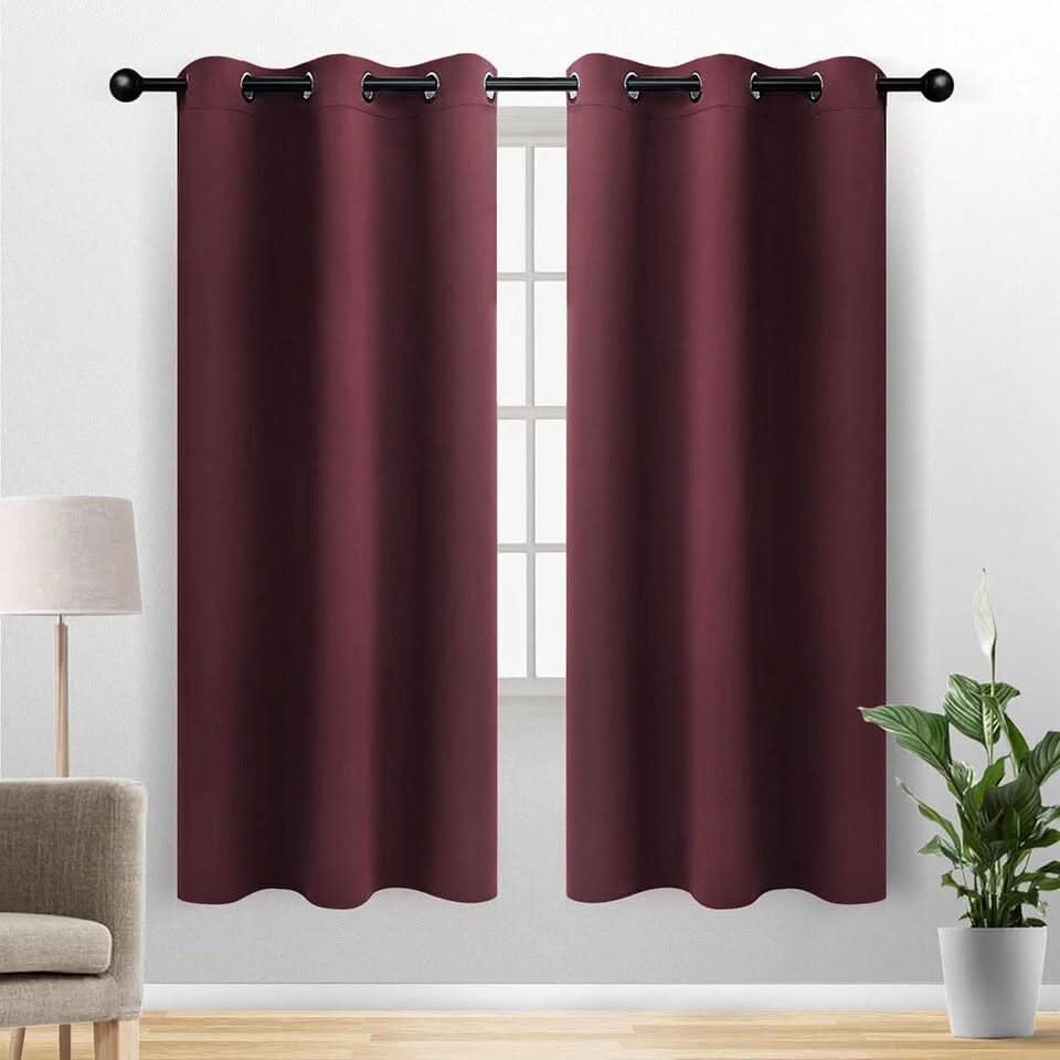 Rideau Occultant Rouge Bordeaux - Designix Rideau 60x125cm