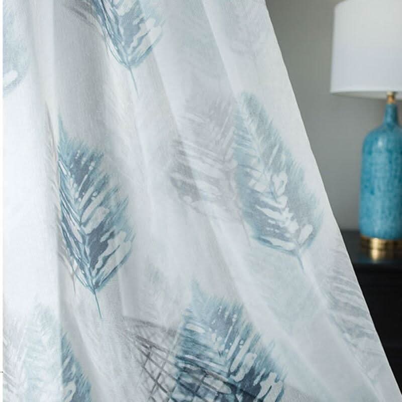 Rideau Occultant | Voilage Floral - Designix Rideau Voile L100xH250cm