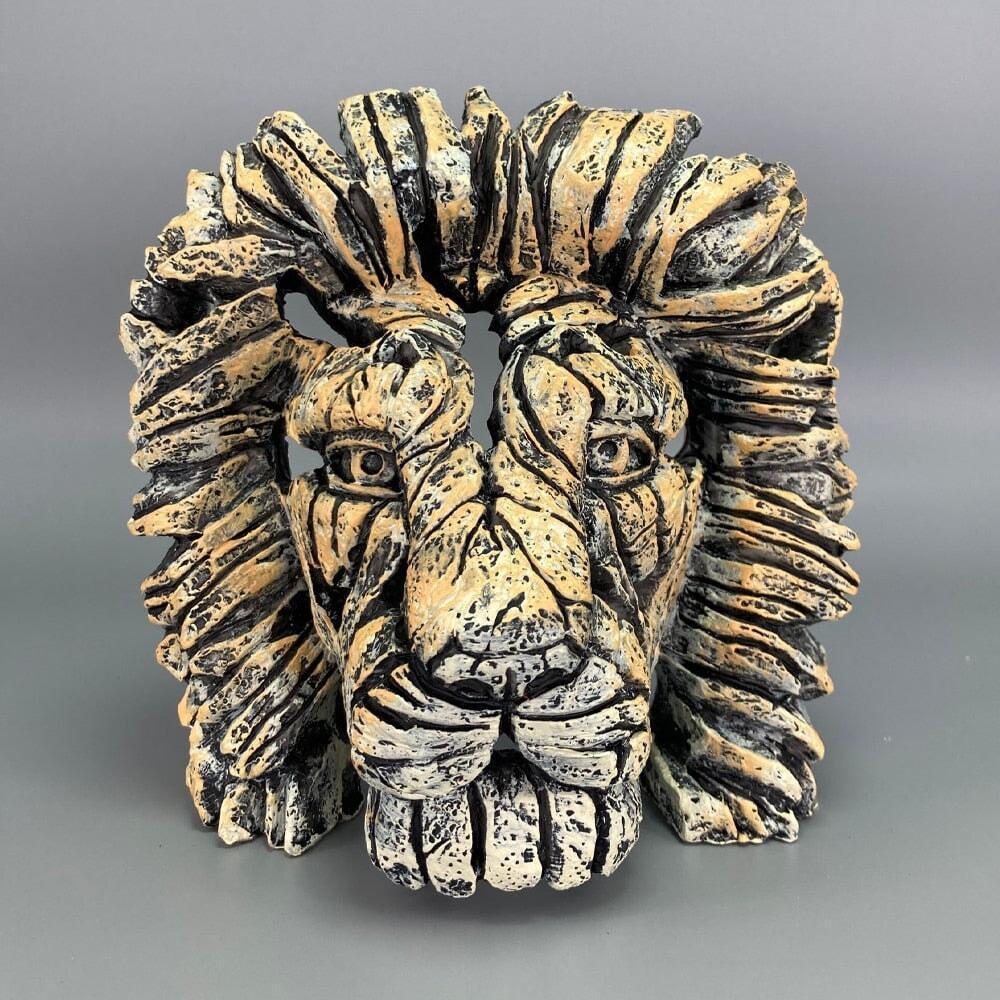Sculpture Tête de Lion | Regal Roar - Designix Statuette