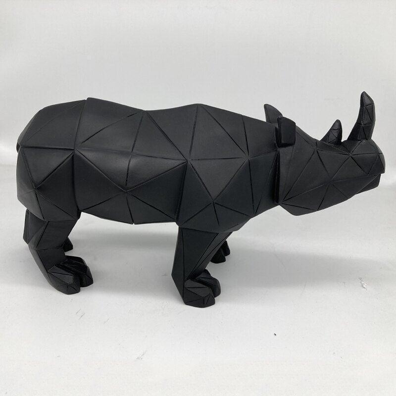 Statue Rhinocéros Géométrique | RhinoGeo - Designix Statuette