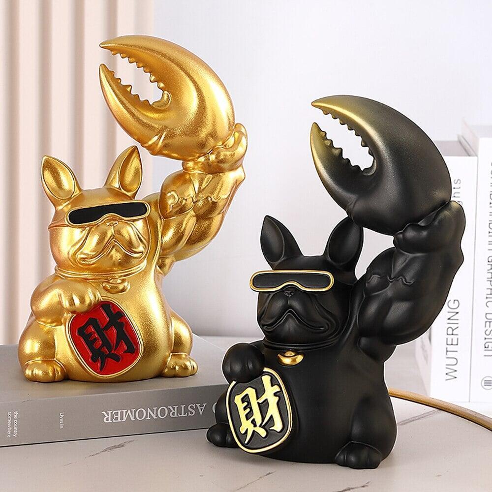 Statuette Chien | Éclats d'Obsidienne - Designix Statuette Noir