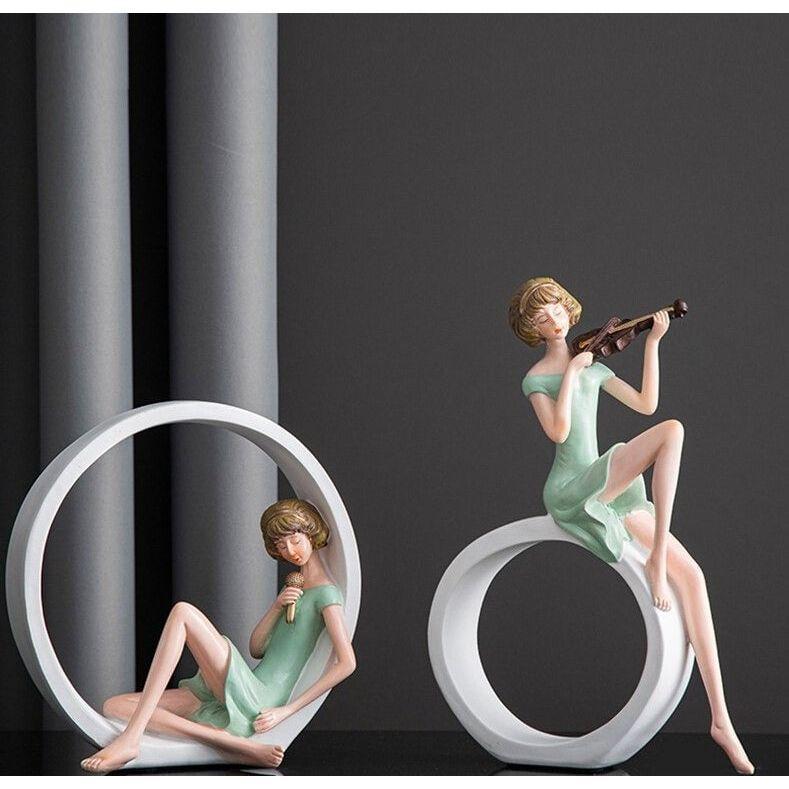 Statuette Femme | Harmonie Abstraite - Designix Statuette Rose