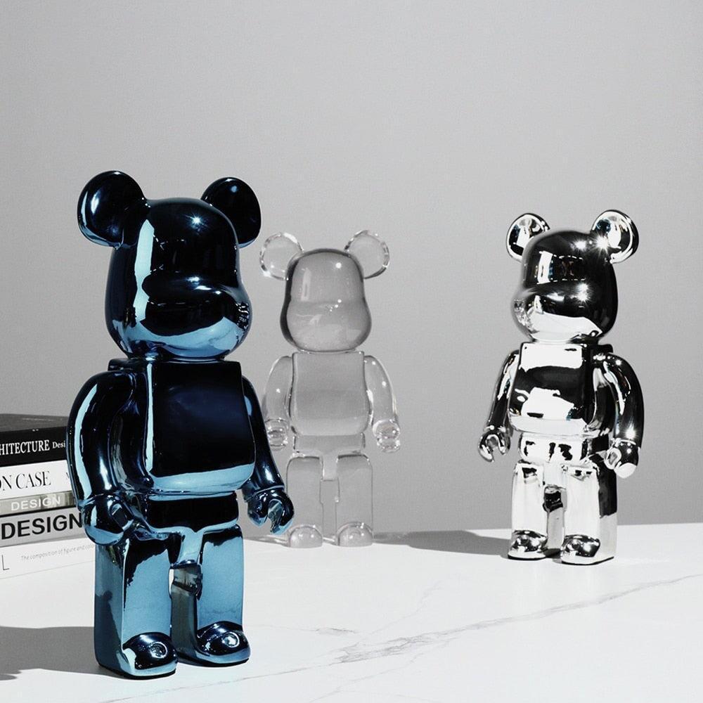 Statuette Ours | Noble Présence - Designix Statuette Argenté