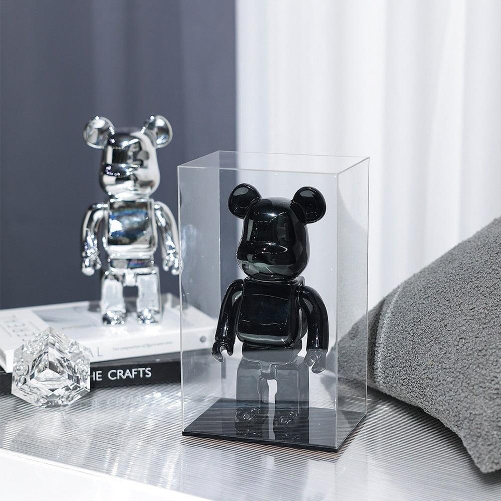 Statuette Ours | Noble Présence - Designix Statuette Argenté