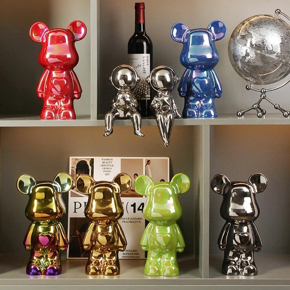 Statuette Ours | Rêve d'Art - Designix Statuette Bleu