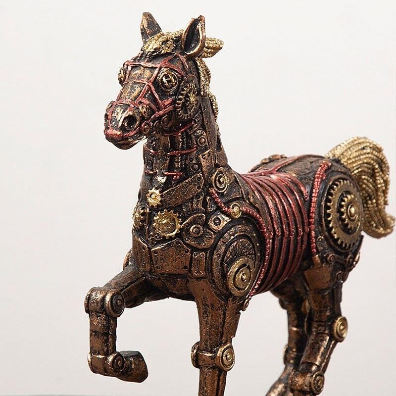 Statuette Steam Punk Cheval | Nuée - Designix Statuette
