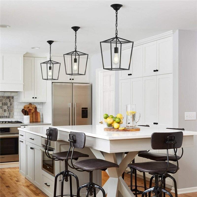 Suspension Industrielle Vintage Noire | Éther - Designix Suspension luminaire Doré