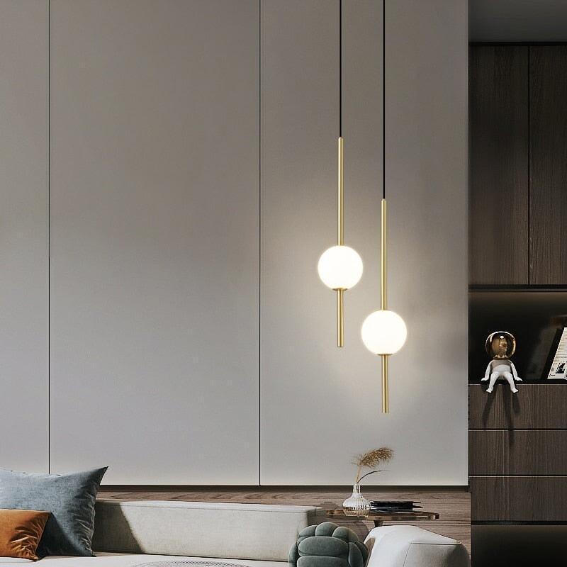 Suspension Luminaire Boules | Source Élégante - Designix Suspension luminaire Noir | 1 Sphère Sphère 10 cm Lumière Chaude