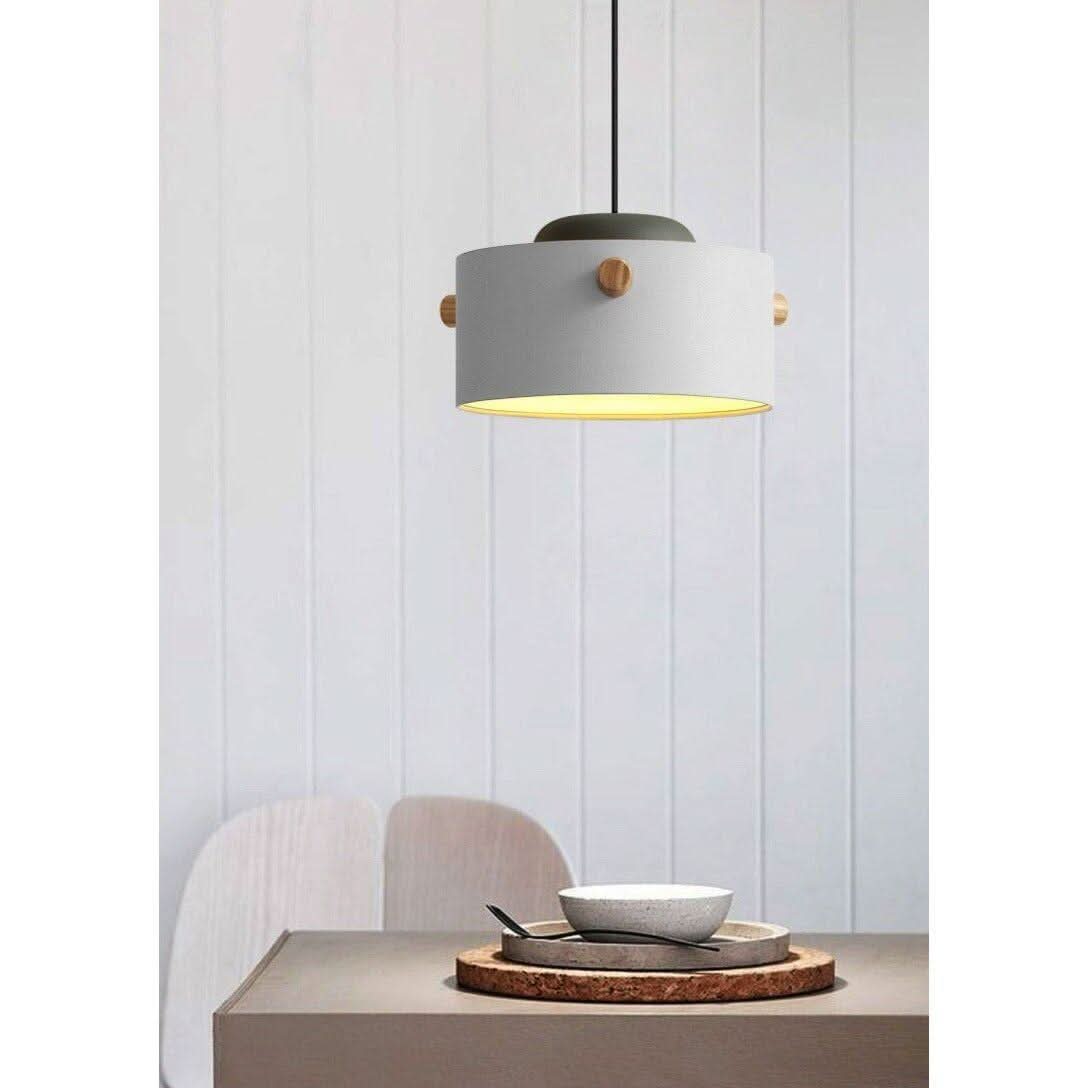Suspension Luminaire en Bois | Harmonie Envoûtante - Designix Suspension luminaire 15 cm | Vert
