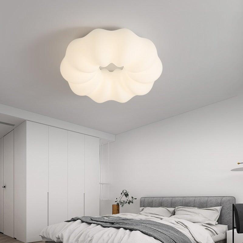 Suspension Nuage Lumière Variable | Wave - Designix Suspension luminaire 30cm | Suspendu Blanc Chaud