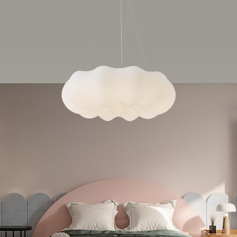 Suspension Nuage Lumière Variable | Wave - Designix Suspension luminaire 30cm | Suspendu Blanc Chaud