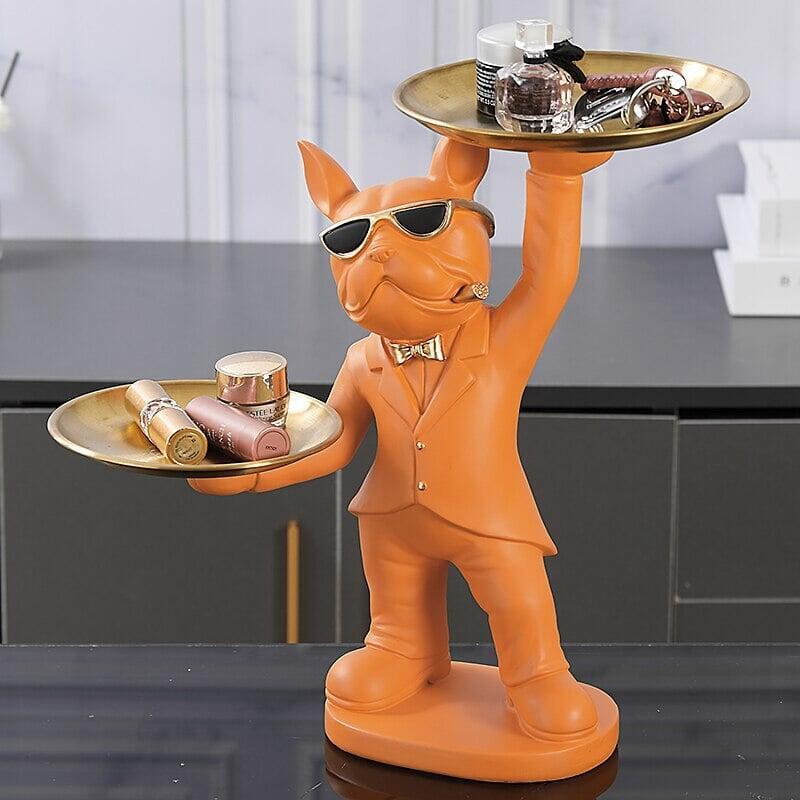 Vide Poche Design Bouledogue | Cali - Designix Vide poche Noir
