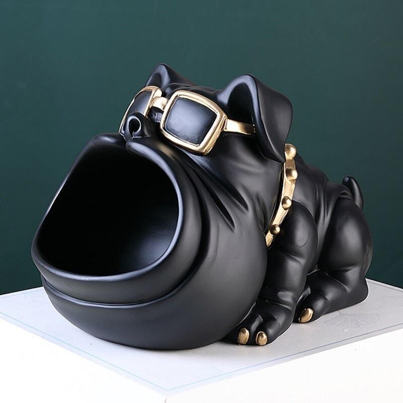 Vide Poche Design Bouledogue | Drift - Designix Vide poche Noir