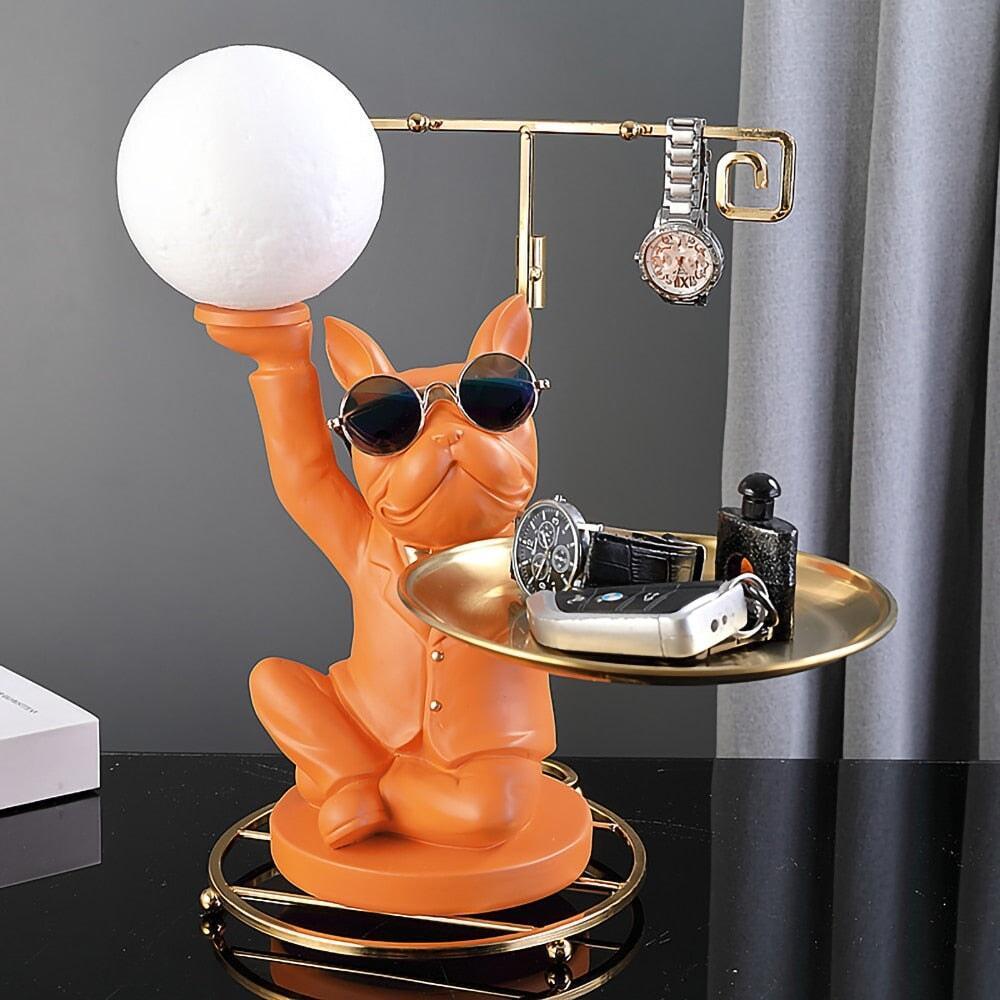 Vide Poche Design Bouledogue | Lulu - Designix Vide poche Noir