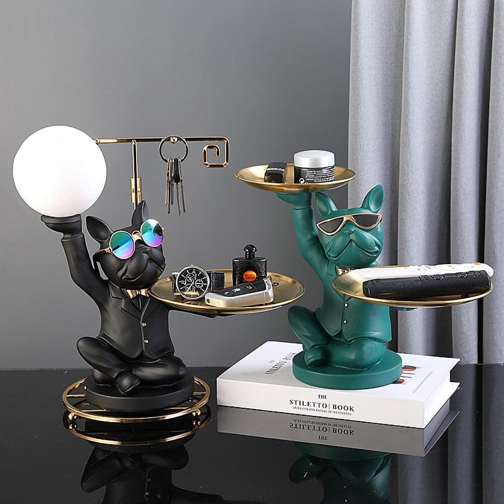 Vide Poche Design Bouledogue | Lulu - Designix Vide poche Noir