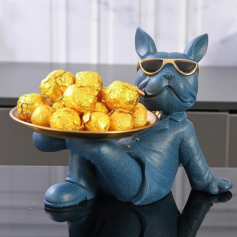 Vide Poche Design Bouledogue | Mocha - Designix Vide poche Orange